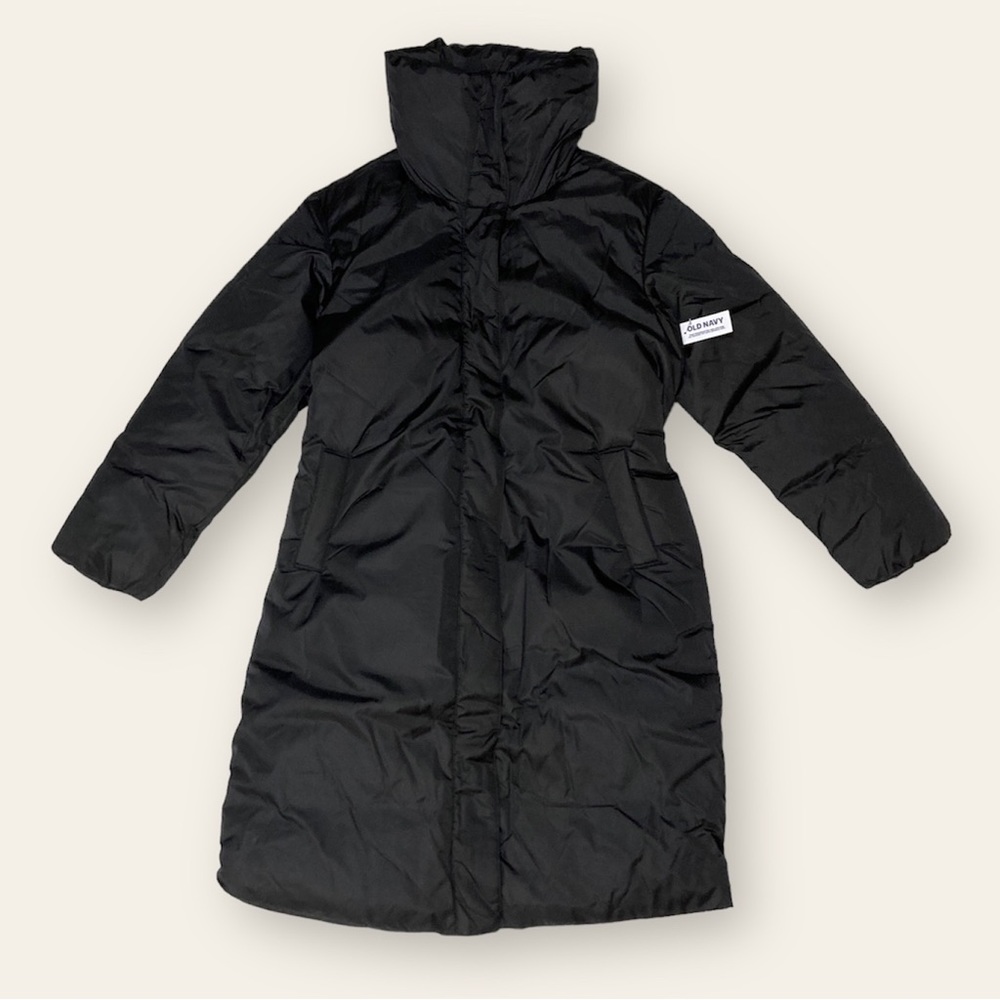 Black Puffer Coat - Picture 1 of 7